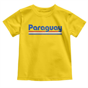Vintage Paraguay Flag Toddler T Shirt Retro Stripe Patriotic Paraguayan Pride Graphic TS10 Daisy Print Your Wear