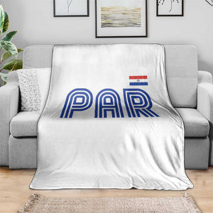 Vintage Paraguay Throw Blanket Retro Typography Patriotic Paraguayan Pride Flag Graphic TS10 Print Your Wear