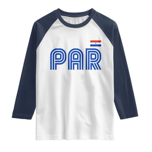 Vintage Paraguay Raglan Shirt Retro Typography Patriotic Paraguayan Pride Flag Graphic TS10 White Navy Print Your Wear