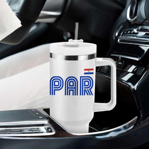 Vintage Paraguay Tumbler With Handle Retro Typography Patriotic Paraguayan Pride Flag Graphic TS10 Print Your Wear