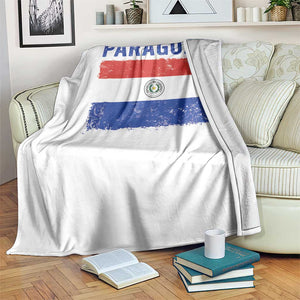 Vintage Paraguay Flag Distressed Paraguayan Pride Patriotic Soccer Fan Graphic Throw Blanket TS10 Print Your Wear