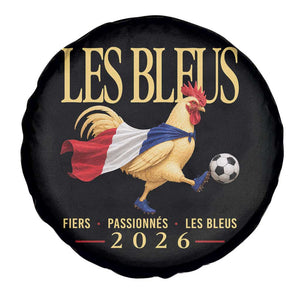 Les Bleus 2026 France Soccer Spare Tire Cover Rooster Wearing French Flag Patriotic Football Fan Graphic TS10 Print Your Wear