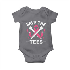 Breast Cancer Awareness Pink Ribbon Golf Baby Onesie Funny Save The Tees TS10 Charcoal Print Your Wear