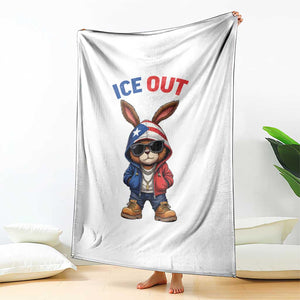 Cool Bunny Ice Out Throw Blanket Puerto Rican Flag Hoodie Outfit Vibes Boricua TS10 Print Your Wear