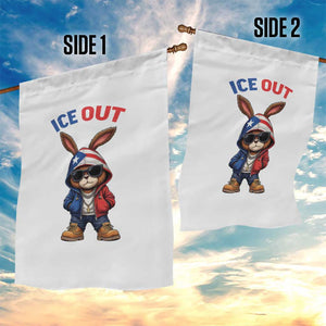 Cool Bunny Ice Out Garden Flag Puerto Rican Flag Hoodie Outfit Vibes Boricua TS10 Print Your Wear