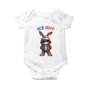 Cool Bunny Ice Out Baby Onesie Puerto Rican Flag Hoodie Outfit Vibes Boricua TS10 White Print Your Wear