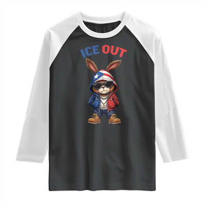 Cool Bunny Ice Out Raglan Shirt Puerto Rican Flag Hoodie Outfit Vibes Boricua TS10 Black White Print Your Wear