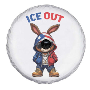 Cool Bunny Ice Out Spare Tire Cover Puerto Rican Flag Hoodie Outfit Vibes Boricua TS10 Print Your Wear