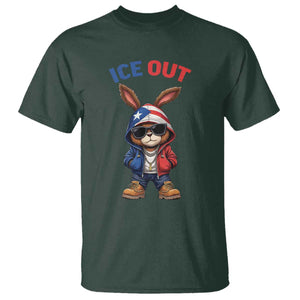 Cool Bunny Ice Out T Shirt Puerto Rican Flag Hoodie Outfit Vibes Boricua TS10 Dark Forest Green Print Your Wear