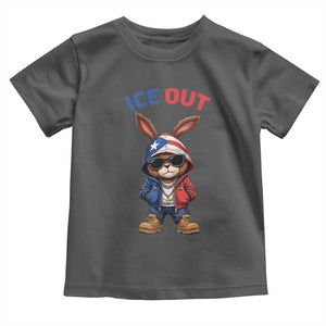 Cool Bunny Ice Out Toddler T Shirt Puerto Rican Flag Hoodie Outfit Vibes Boricua TS10 Dark Heather Print Your Wear