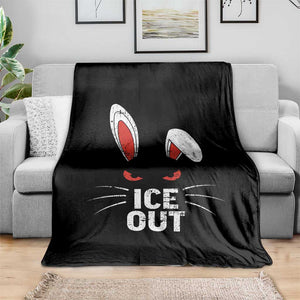 Bunny Ice Out Throw Blanket Resist FDT Anti Immigration Enforcement TS10 Print Your Wear