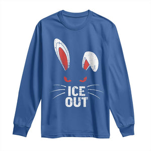 Bunny Ice Out Long Sleeve Shirt Resist FDT Anti Immigration Enforcement TS10 Royal Blue Print Your Wear