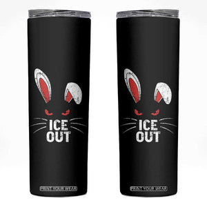Bunny Ice Out Skinny Tumbler Resist FDT Anti Immigration Enforcement TS10 Black Print Your Wear