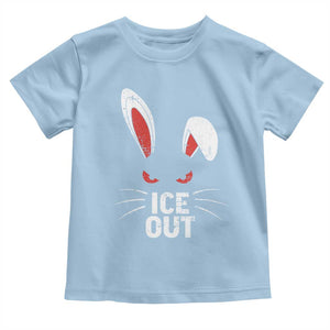 Bunny Ice Out Toddler T Shirt Resist FDT Anti Immigration Enforcement TS10 Light Blue Print Your Wear