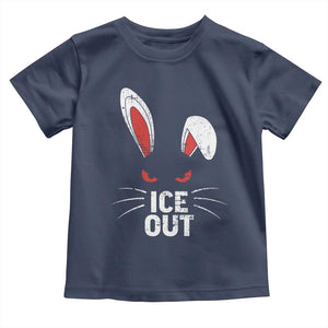Bunny Ice Out Toddler T Shirt Resist FDT Anti Immigration Enforcement TS10 Navy Print Your Wear