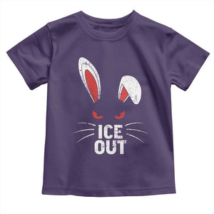 Bunny Ice Out Toddler T Shirt Resist FDT Anti Immigration Enforcement TS10 Purple Print Your Wear