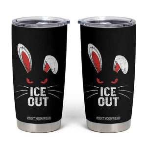 Bunny Ice Out Tumbler Cup Resist FDT Anti Immigration Enforcement TS10 Black Print Your Wear