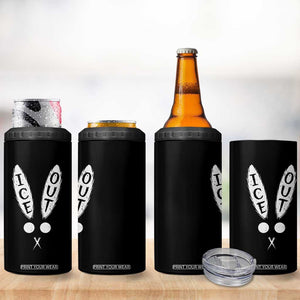Bunny Bad Ice Out 4 in 1 Can Cooler Tumbler Rabbit FDT Anti Immigration Enforcement TS10 Print Your Wear