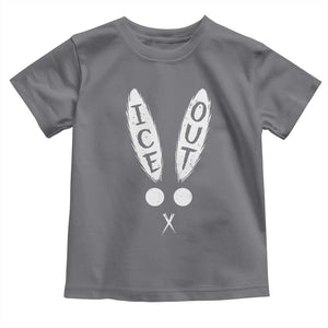 Bunny Bad Ice Out Toddler T Shirt Rabbit FDT Anti Immigration Enforcement TS10 Charcoal Print Your Wear