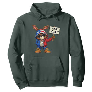 Bunny Ice Out Hoodie Protest Equality Puerto Rican Flag Hoodie TS10 Dark Forest Green Print Your Wear