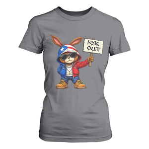 Bunny Ice Out T Shirt For Women Protest Equality Puerto Rican Flag Hoodie TS10 Charcoal Print Your Wear