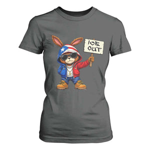 Bunny Ice Out T Shirt For Women Protest Equality Puerto Rican Flag Hoodie TS10 Dark Heather Print Your Wear