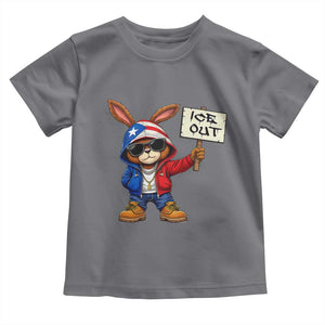 Bunny Ice Out Toddler T Shirt Protest Equality Puerto Rican Flag Hoodie TS10 Charcoal Print Your Wear