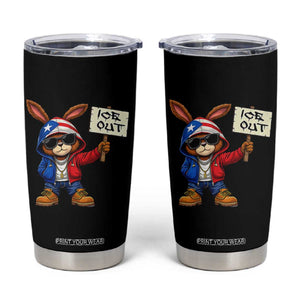 Bunny Ice Out Tumbler Cup Protest Equality Puerto Rican Flag Hoodie TS10 Black Print Your Wear