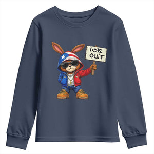 Bunny Ice Out Youth Sweatshirt Protest Equality Puerto Rican Flag Hoodie TS10 Navy Print Your Wear