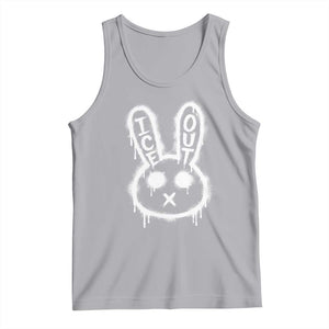Cool Bunny Ice Out Tank Top Graffiti Style Rabbit FDT Anti Immigration Enforcement TS10 Athletic Heather Print Your Wear