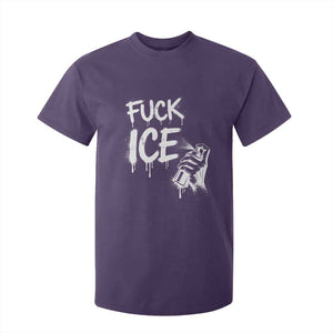 Fck Ice T Shirt For Kid Vintage Graffiti No Human is Illegal TS10 Purple Print Your Wear