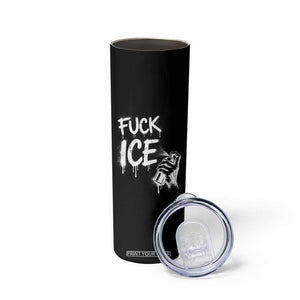 Fck Ice Skinny Tumbler Vintage Graffiti No Human is Illegal TS10 Print Your Wear