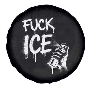 Fck Ice Spare Tire Cover Vintage Graffiti No Human is Illegal TS10 Print Your Wear