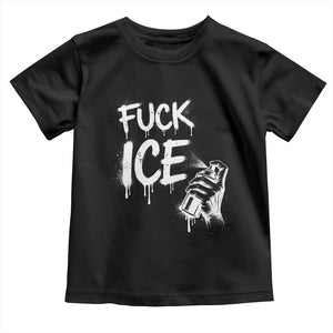 Fck Ice Toddler T Shirt Vintage Graffiti No Human is Illegal TS10 Black Print Your Wear