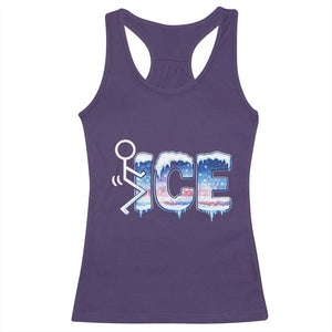 Fck Ice Racerback Tank Top Sarcastic Immigration Protest TS10 Purple Print Your Wear