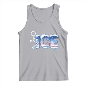 Fck Ice Tank Top Sarcastic Immigration Protest TS10 Athletic Heather Print Your Wear