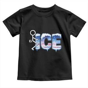 Fck Ice Toddler T Shirt Sarcastic Immigration Protest TS10 Black Print Your Wear