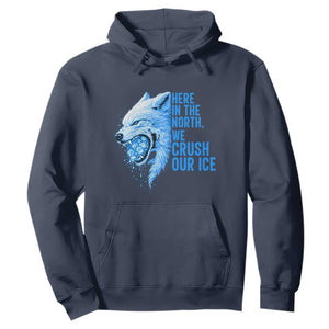 Crush Ice Hoodie Wolf Human Rights Protest TS10 Navy Print Your Wear