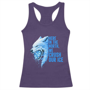 Crush Ice Racerback Tank Top Wolf Human Rights Protest TS10 Purple Print Your Wear