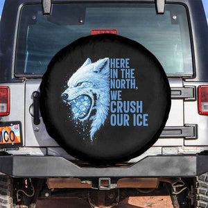 Crush Ice Spare Tire Cover Wolf Human Rights Protest TS10 No hole Black Print Your Wear