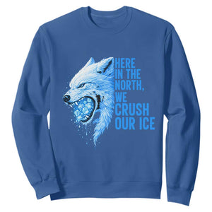 Crush Ice Sweatshirt Wolf Human Rights Protest TS10 Royal Blue Print Your Wear