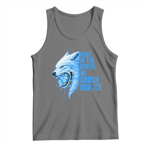 Crush Ice Tank Top Wolf Human Rights Protest TS10 Black Heather Print Your Wear