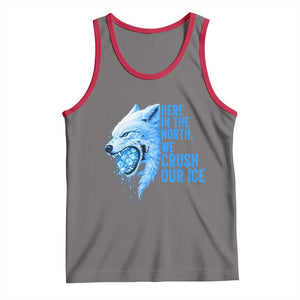 Crush Ice Tank Top Wolf Human Rights Protest TS10 Deep Heather Red Print Your Wear