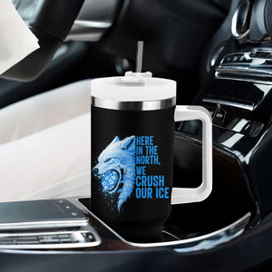 Crush Ice Tumbler With Handle Wolf Human Rights Protest TS10 Print Your Wear