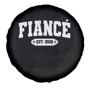 Fiance Est 2026 Spare Tire Cover Future Mr. and Mrs. Boyfriend Engagement Gift TS10 Print Your Wear