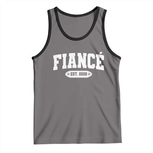 Fiance Est 2026 Tank Top Future Mr. and Mrs. Boyfriend Engagement Gift TS10 Deep Heather Black Print Your Wear