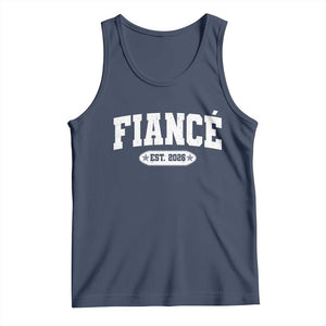 Fiance Est 2026 Tank Top Future Mr. and Mrs. Boyfriend Engagement Gift TS10 Navy Print Your Wear