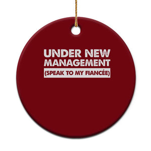 Funny Fiancé Ceramic Ornament Engagement Gift For Fiance Bachelor Party TS10 1pc Red Print Your Wear