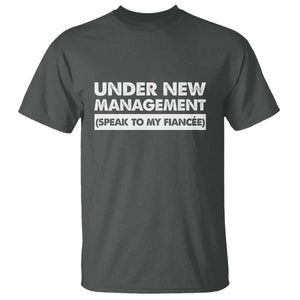 Funny Fiancé T Shirt Engagement Gift For Fiance Bachelor Party TS10 Dark Heather Print Your Wear