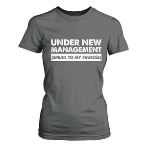 Funny Fiancé T Shirt For Women Engagement Gift For Fiance Bachelor Party TS10 Dark Heather Print Your Wear